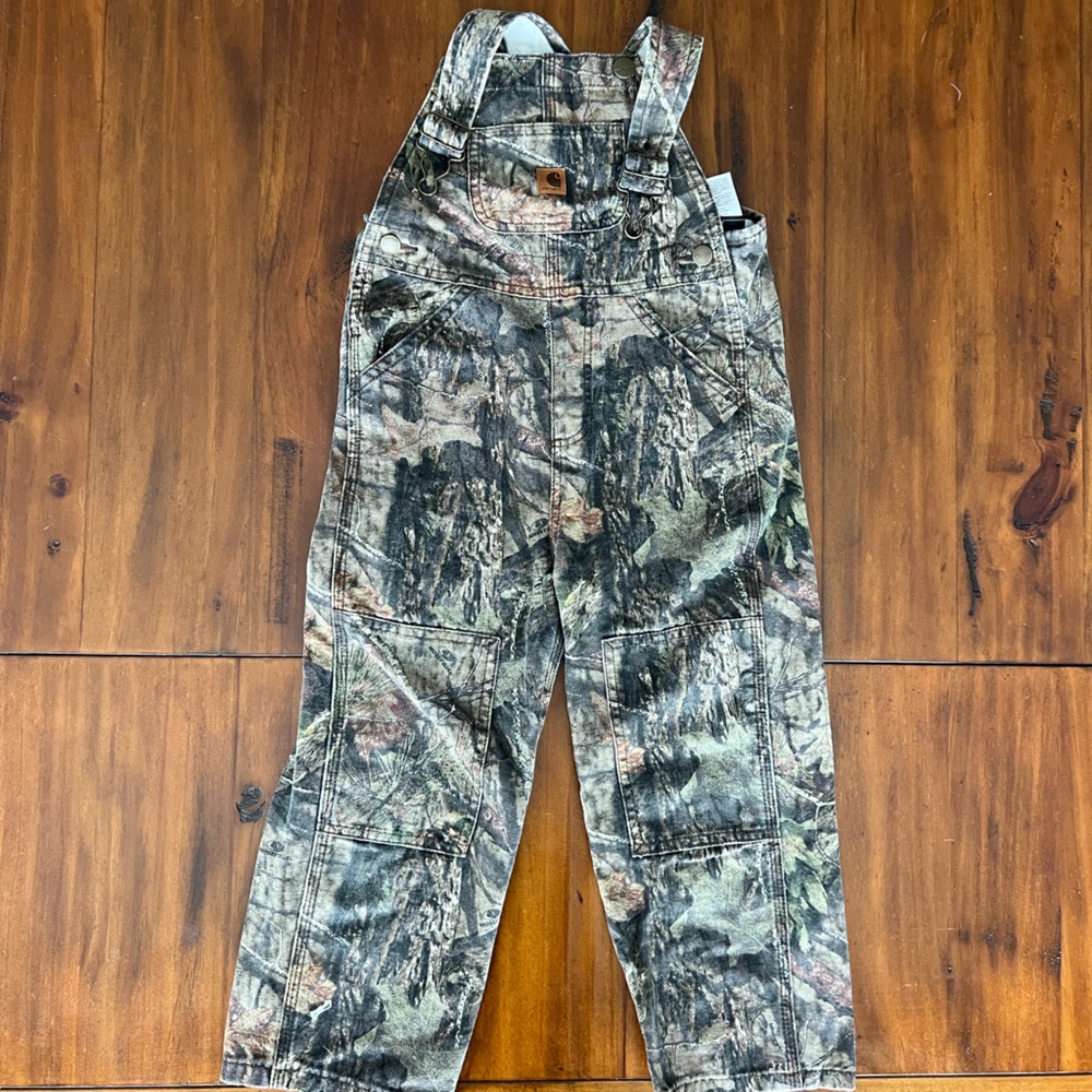 Carhartt Camouflage toddler bib overalls 4T